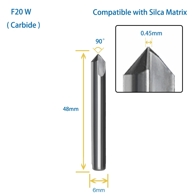 SILCA F20 Dimple Кътър T20 Tracer Point е Съвместим с Silca Matrix key machine Шлосери Инструменти Вторичен пазар - 2